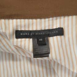 م ملوكة مسبقًا Marc by Marc Jacobs Brown Cotton Zip Front Jacket XS