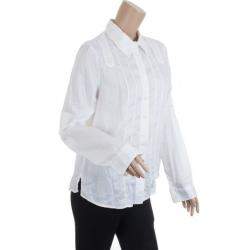 Pre Owned Marc by Marc Jacobs White Button Up Blouse M