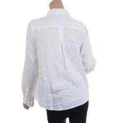 Pre Owned Marc by Marc Jacobs White Button Up Blouse M