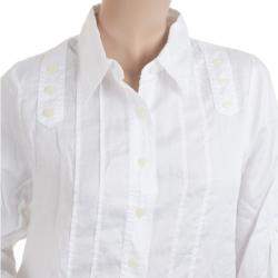 Pre Owned Marc by Marc Jacobs White Button Up Blouse M