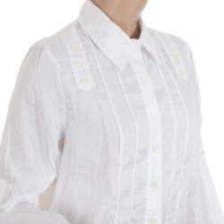 Pre Owned Marc by Marc Jacobs White Button Up Blouse M