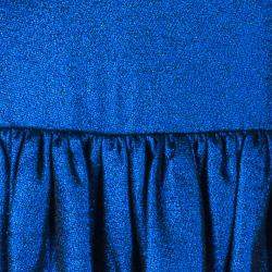 Pre Owned فستان مارك باي مارك جاكوبس ترو أزرق ميتاليك S