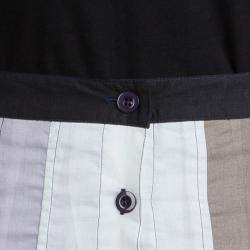 Marc by Marc Jacobs Colorblock Cotton Button Front Skirt S