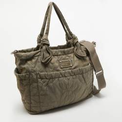 Pre Owned Marc by Marc Jacobs Grey Pretty Nylon Eliz-A Diaper Bag 