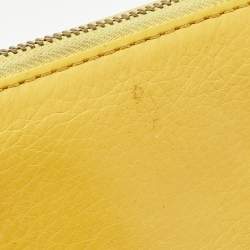 Marc by Marc Jacobs Yellow Leather Classic Q Zip Around Wallet