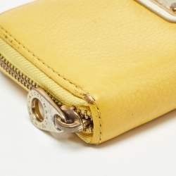 Marc by Marc Jacobs Yellow Leather Classic Q Zip Around Wallet