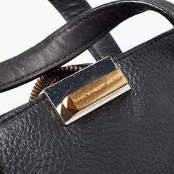 مملوكة مسبقًا Marc by Marc Jacobs Black Leather Zip Satchel