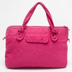 Pre Owned Marc By Marc Jacobs Fuchsia Nylon Pretty Laptop Bag