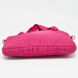 Pre Owned Marc By Marc Jacobs Fuchsia Nylon Pretty Laptop Bag