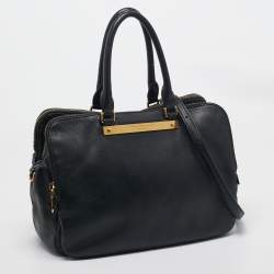 Marc by Marc Jacobs Black Leather Goodbye Columbus Satchel