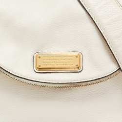 Marc by Marc Jacobs Off White Leather Classic Q Natasha Crossbody Bag
