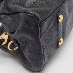 Pre Owned Marc by Marc Jacobs Black Leather Classic Q Groovee Satchel