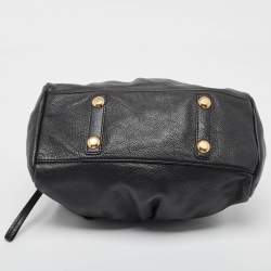 Pre Owned Marc by Marc Jacobs Black Leather Classic Q Groovee Satchel