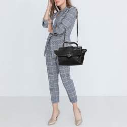 Marc by Marc Jacobs Black Leather Flipping Out Top Handle Bag