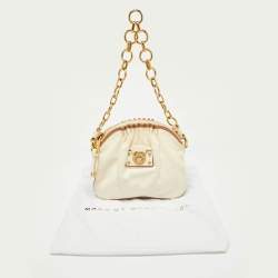 Marc by Marc Jacobs Off White/Brown Leather Chain Bag