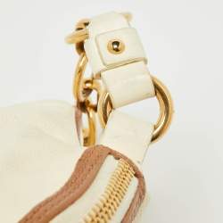 Marc by Marc Jacobs Off White/Brown Leather Chain Bag