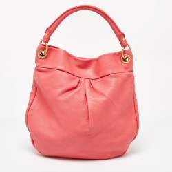 Pre Owned Marc by Marc Jacobs Coral Orange Leather Classic Q Hillier Hobo