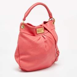Pre Owned Marc by Marc Jacobs Coral Orange Leather Classic Q Hillier Hobo
