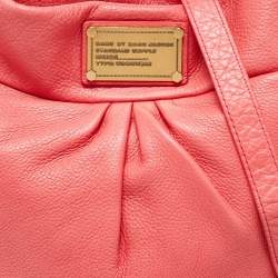 Pre Owned Marc by Marc Jacobs Coral Orange Leather Classic Q Hillier Hobo