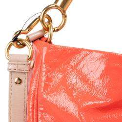 Pre Owned Marc by Marc Jacobs Orange Leather Too Hot To Handle Hobo