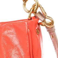 Pre Owned Marc by Marc Jacobs Orange Leather Too Hot To Handle Hobo