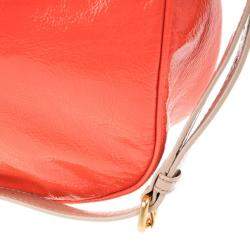 Pre Owned Marc by Marc Jacobs Orange Leather Too Hot To Handle Hobo