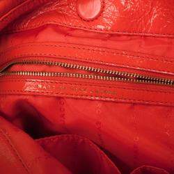 Pre Owned Marc by Marc Jacobs Orange Leather Too Hot To Handle Hobo