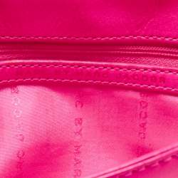 Marc by Marc Jacobs Neon Pink Leather Katie Clutch