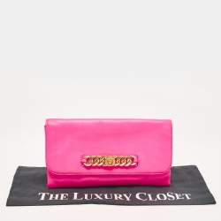 Marc by Marc Jacobs Neon Pink Leather Katie Clutch