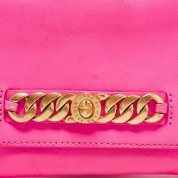 Marc by Marc Jacobs Neon Pink Leather Katie Clutch