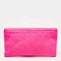 Marc by Marc Jacobs Neon Pink Leather Katie Clutch