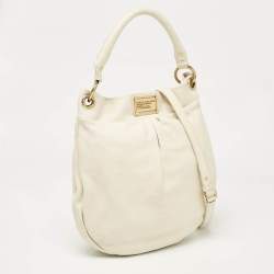 Marc by Marc Jacobs Off White Leather Classic Q Hillier Hobo