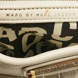 Marc by Marc Jacobs Off White Leather Classic Q Hillier Hobo