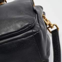 Pre Owned Marc by Marc Jacobs Black Leather Goodbye Columbus Satchel