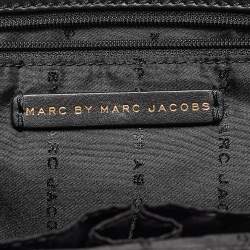 Pre Owned Marc by Marc Jacobs Black Leather Goodbye Columbus Satchel
