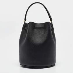 Marc by Marc Jacobs Black Saffiano Leather Bucket Bag