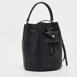 Marc by Marc Jacobs Black Saffiano Leather Bucket Bag
