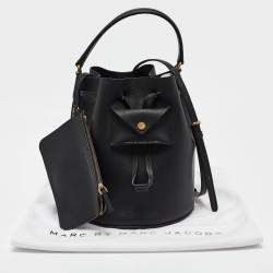 Marc by Marc Jacobs Black Saffiano Leather Bucket Bag
