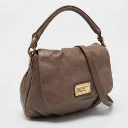 Marc by Marc Jacobs Beige Leather Classic Q Lil Ukita Satchel