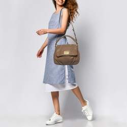 Marc by Marc Jacobs Beige Leather Classic Q Lil Ukita Satchel