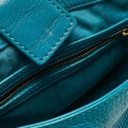 Marc by Marc Jacobs Teal Green Leather Too Hot to Handle Top Handle Bag