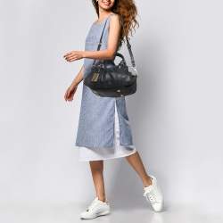 مملوكة مسبقًا Marc by Marc Jacobs Navy Blue Leather Classic Q Baby Aidan Satchel