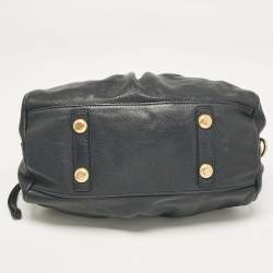 مملوكة مسبقًا Marc by Marc Jacobs Navy Blue Leather Classic Q Baby Aidan Satchel