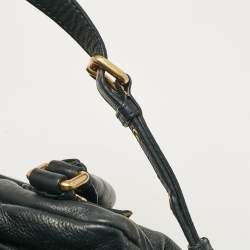 مملوكة مسبقًا Marc by Marc Jacobs Navy Blue Leather Classic Q Baby Aidan Satchel