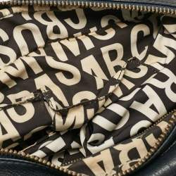 مملوكة مسبقًا Marc by Marc Jacobs Navy Blue Leather Classic Q Baby Aidan Satchel