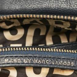 مملوكة مسبقًا Marc by Marc Jacobs Navy Blue Leather Classic Q Baby Aidan Satchel