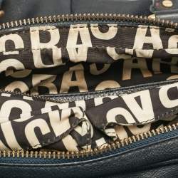 مملوكة مسبقًا Marc by Marc Jacobs Navy Blue Leather Classic Q Baby Aidan Satchel