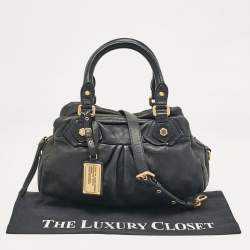 مملوكة مسبقًا Marc by Marc Jacobs Navy Blue Leather Classic Q Baby Aidan Satchel