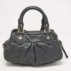 مملوكة مسبقًا Marc by Marc Jacobs Navy Blue Leather Classic Q Baby Aidan Satchel