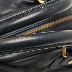 مملوكة مسبقًا Marc by Marc Jacobs Navy Blue Leather Classic Q Baby Aidan Satchel